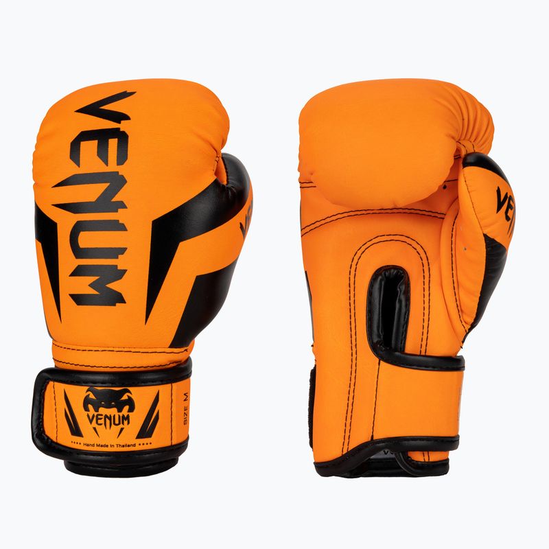 Guanti da boxe per bambini Venum Elite Boxing arancione fluo