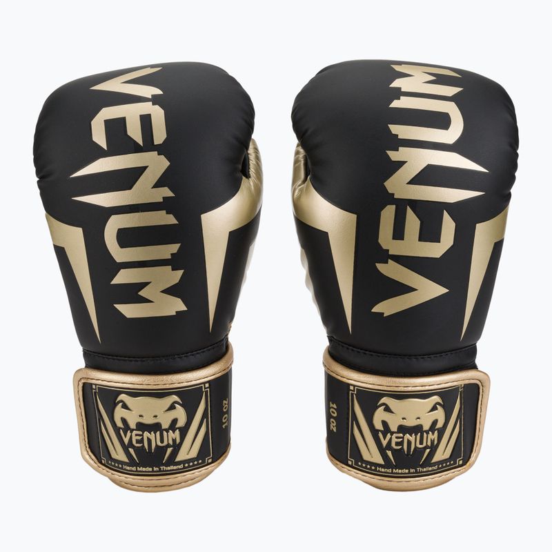 Guantoni da boxe Venum Elite nero/oro
