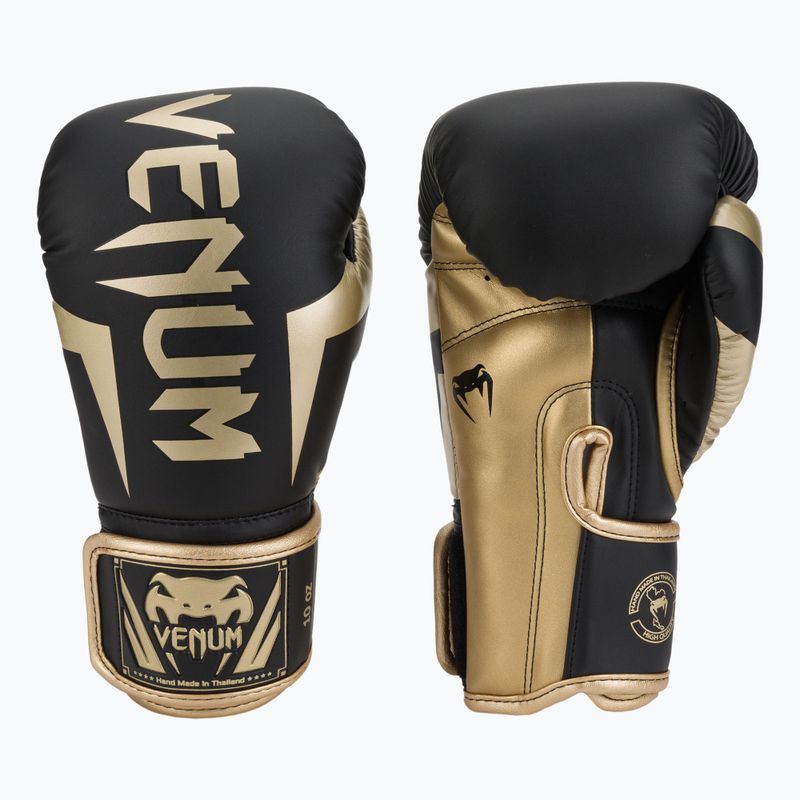 Guantoni da boxe Venum Elite nero/oro 3