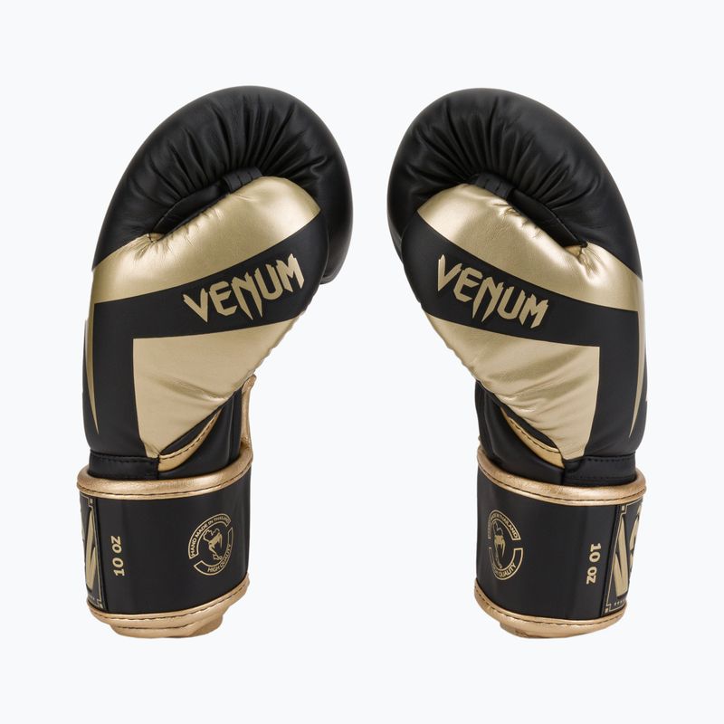 Guantoni da boxe Venum Elite nero/oro 4