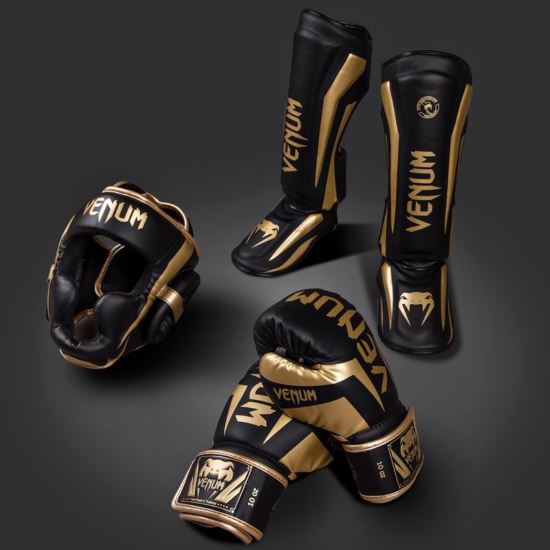 Guantoni da boxe Venum Elite nero/oro 8