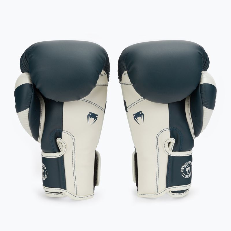 Guantoni da boxe Venum Elite bianco/blu navy 2