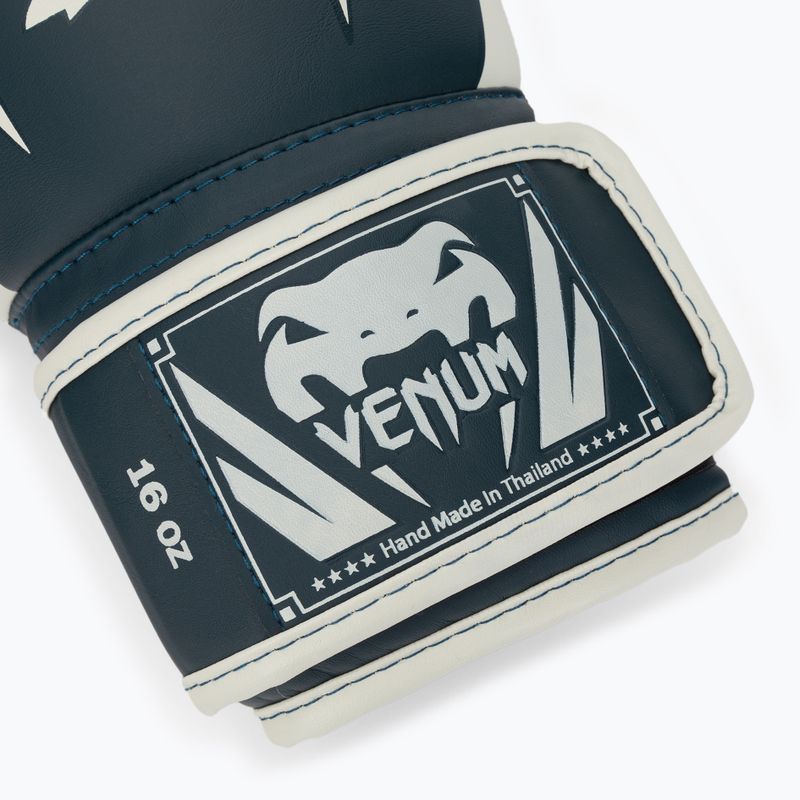 Guantoni da boxe Venum Elite bianco/blu navy 8