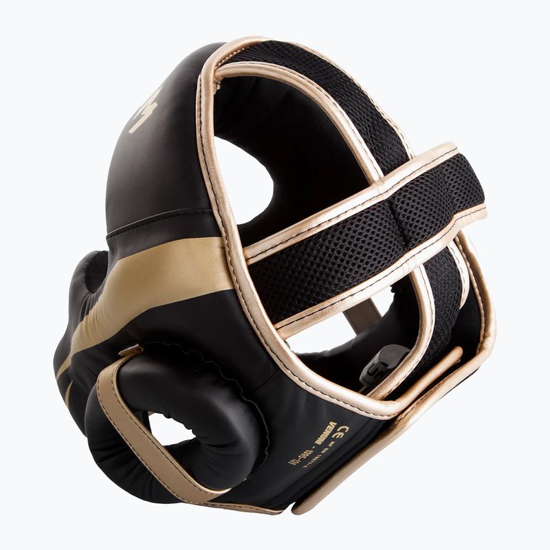 Casco da boxe Venum Elite nero/oro 7