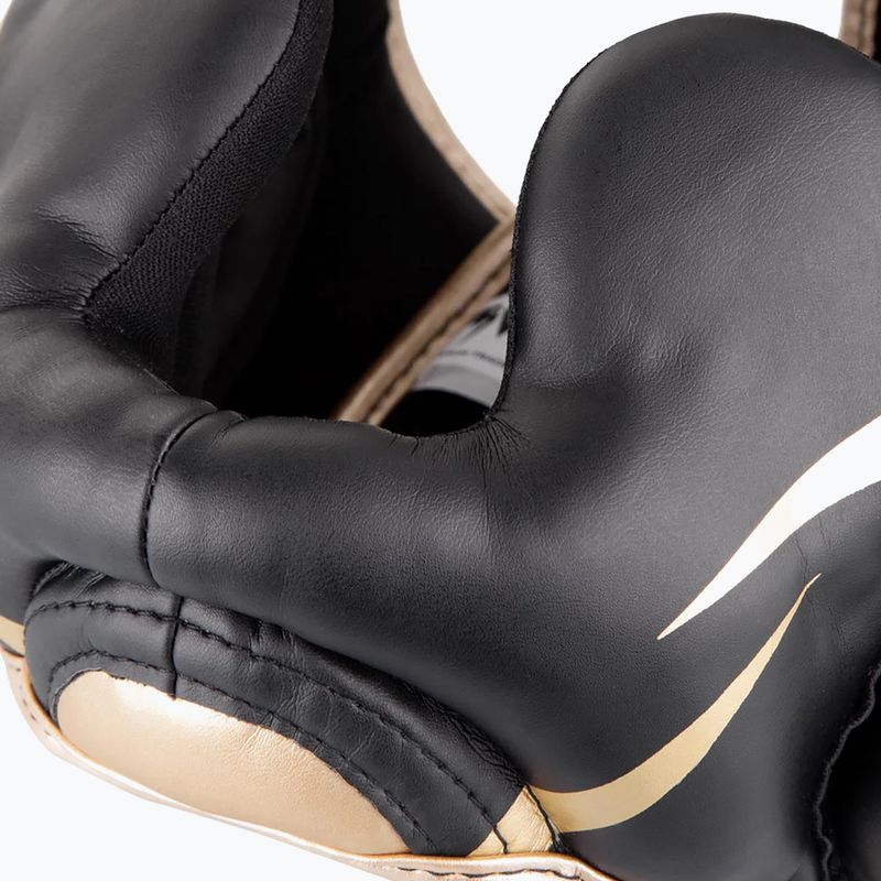 Casco da boxe Venum Elite nero/oro 11