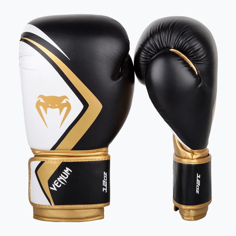 Guantoni da boxe Venum Contender 2.0 nero/bianco-oro 2