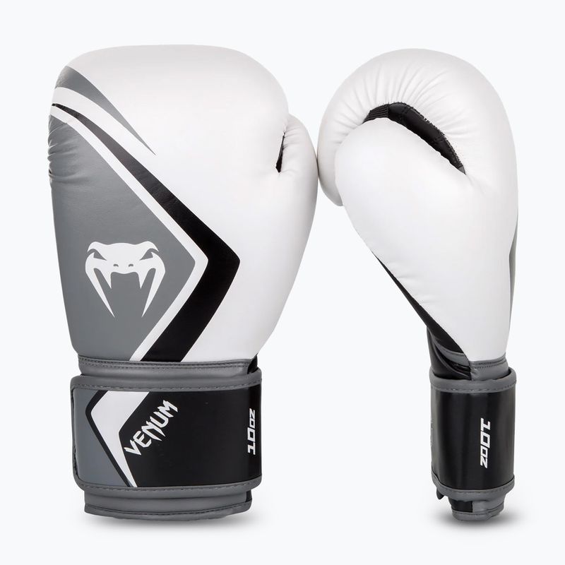 Guantoni da boxe Venum Contender 2.0 bianco/grigio-nero 2