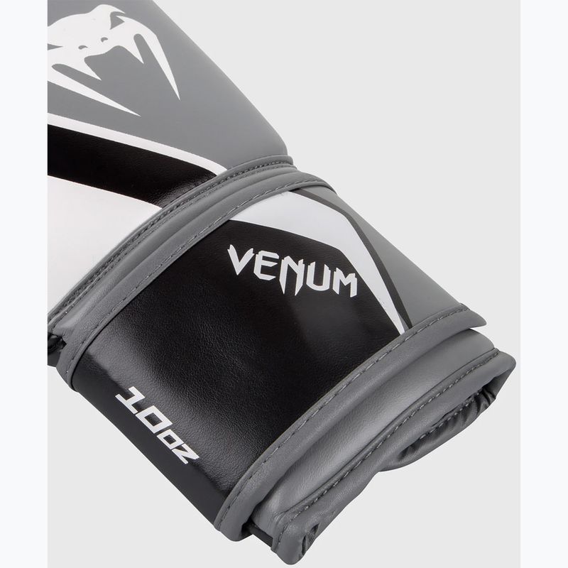 Guantoni da boxe Venum Contender 2.0 bianco/grigio-nero 5