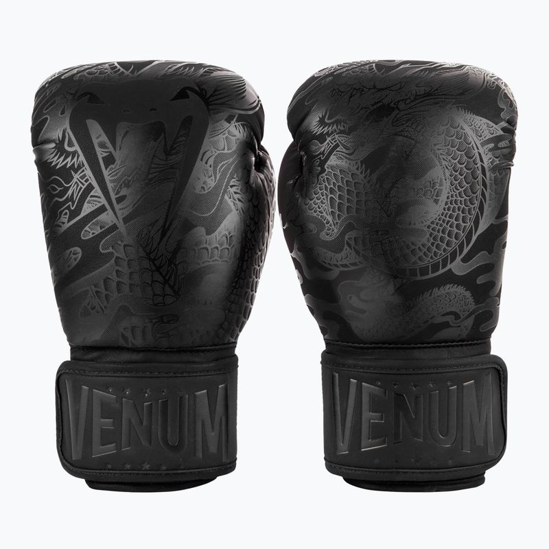 Guantoni da boxe Venum Dragon's Flight nero/nero 7