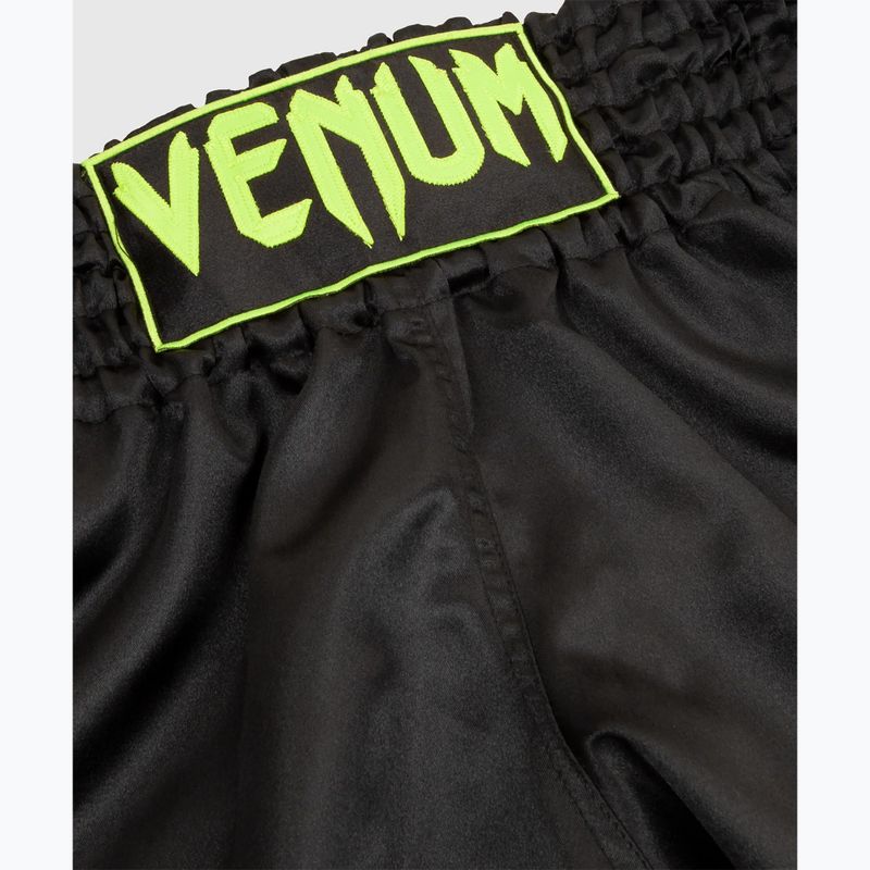 Pantaloncini da allenamento Venum Classic Muay Thai da uomo, nero/giallo scuro 3