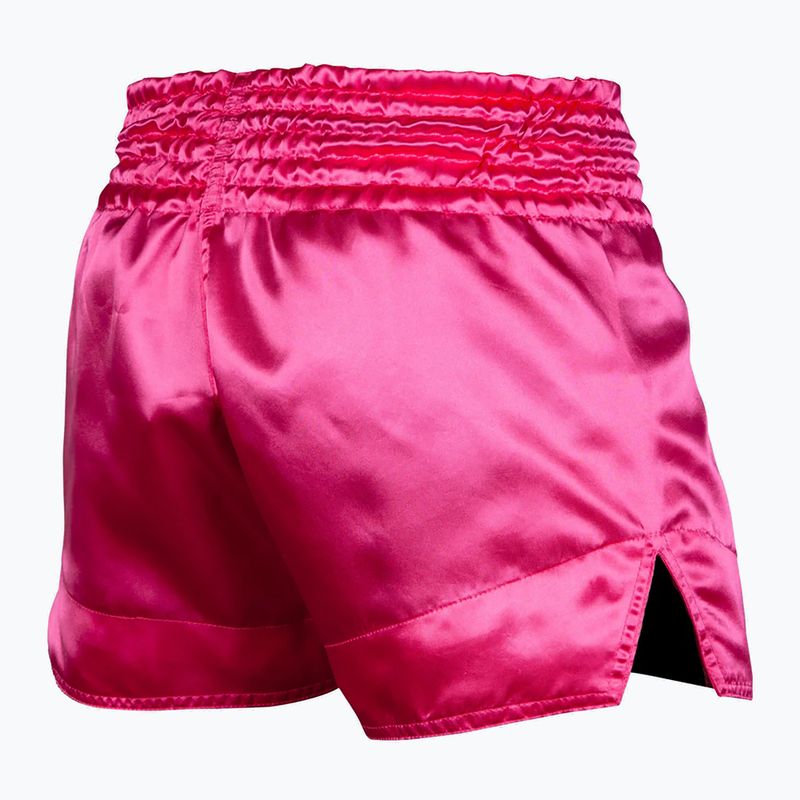 Pantaloncini da allenamento Venum Classic Muay Thai da uomo rosa/bianco 2