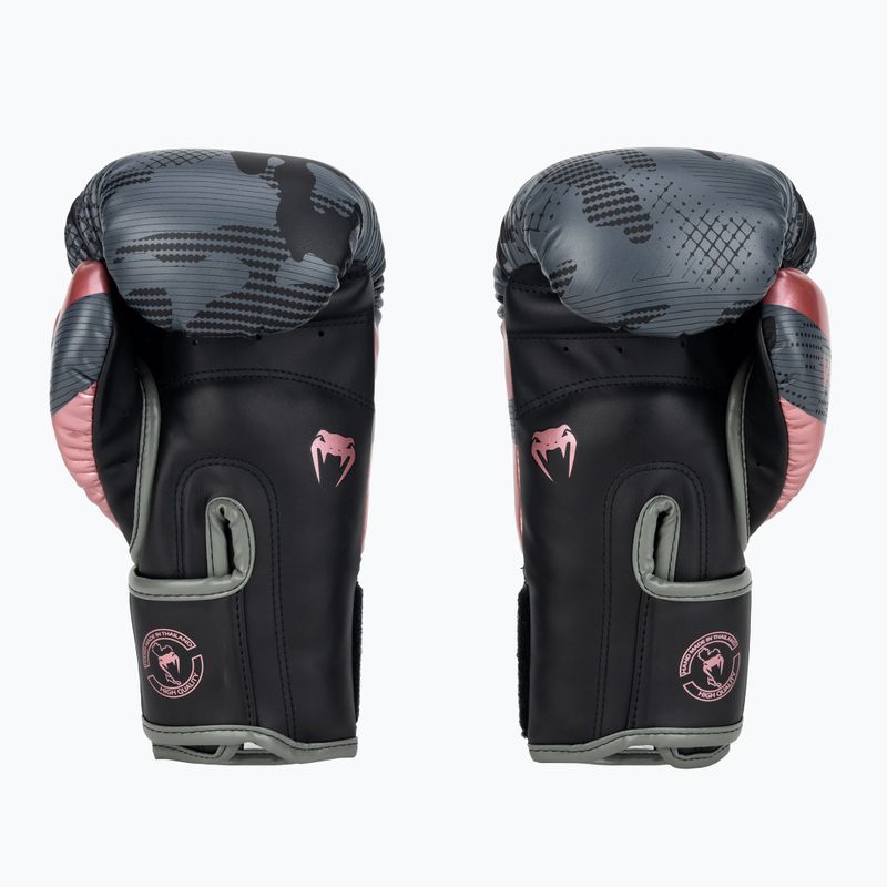 Guantoni da boxe Venum Elite nero/rosa oro 2