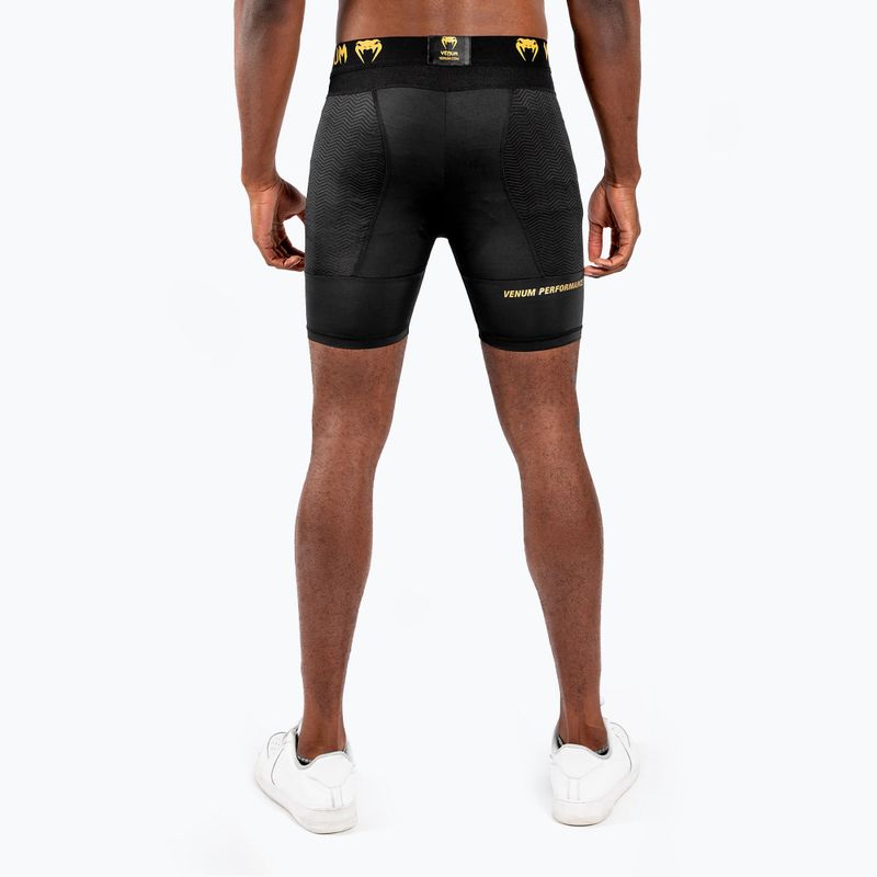 Pantaloncini da allenamento Venum G-Fit Compression da uomo nero/oro 2
