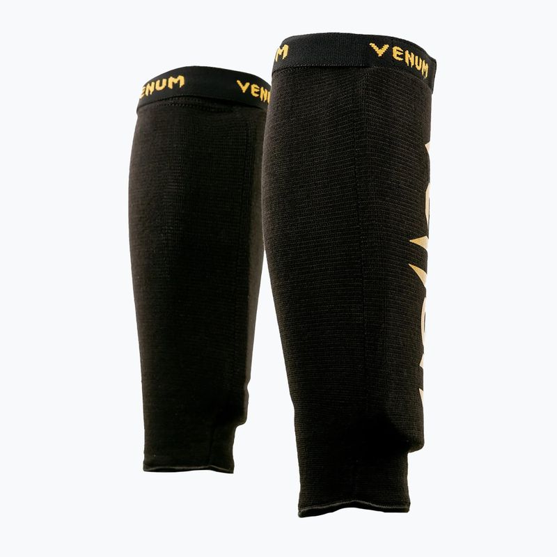 Protezioni per tibia Venum Kontact Without Foot nero/oro 2