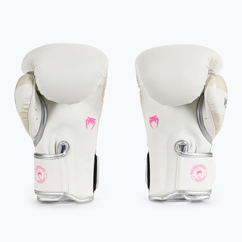 Guantoni da boxe Venum Elite bianco/argento 2