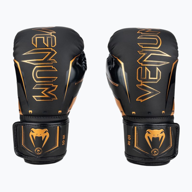 Guantoni da boxe Venum Elite Evo nero/bronzo