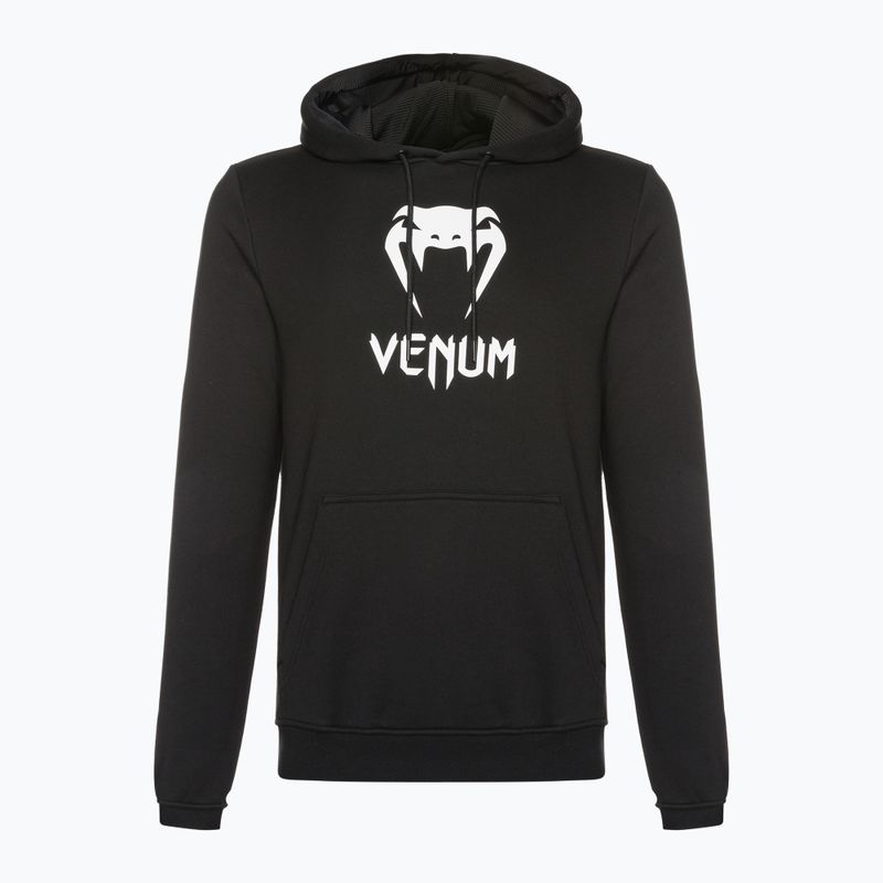 Felpa Venum Classic da uomo con cappuccio nero/bianco 5