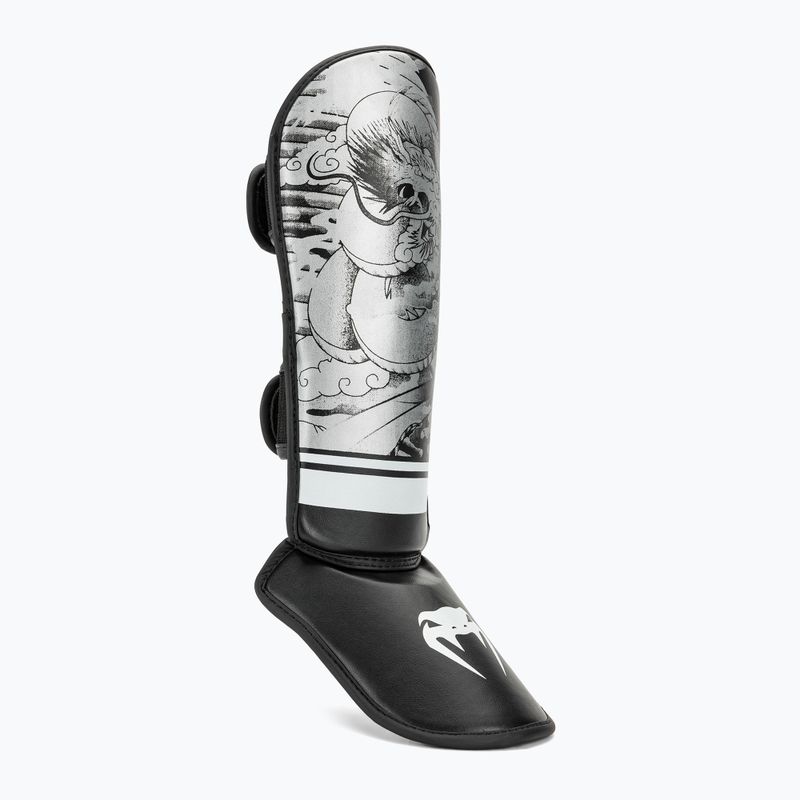 Protezioni per tibia per bambini Venum YKZ21 Shin nero/bianco 2