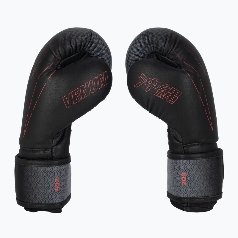 Venum Okinawa 3.0 guanti da boxe per bambini nero/rosso 3