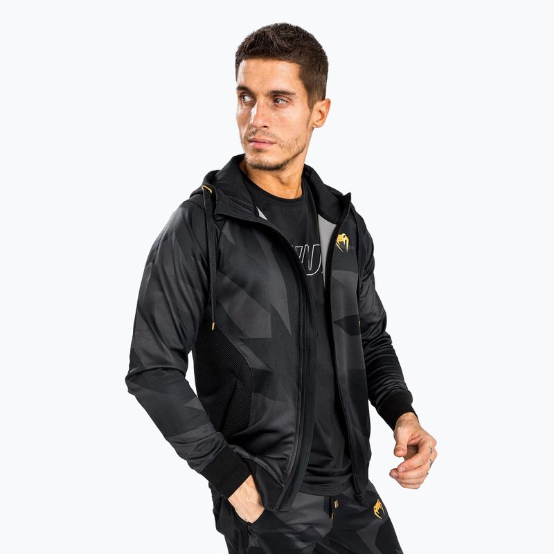 Felpa Venum Razor da uomo con cappuccio nero/oro 4