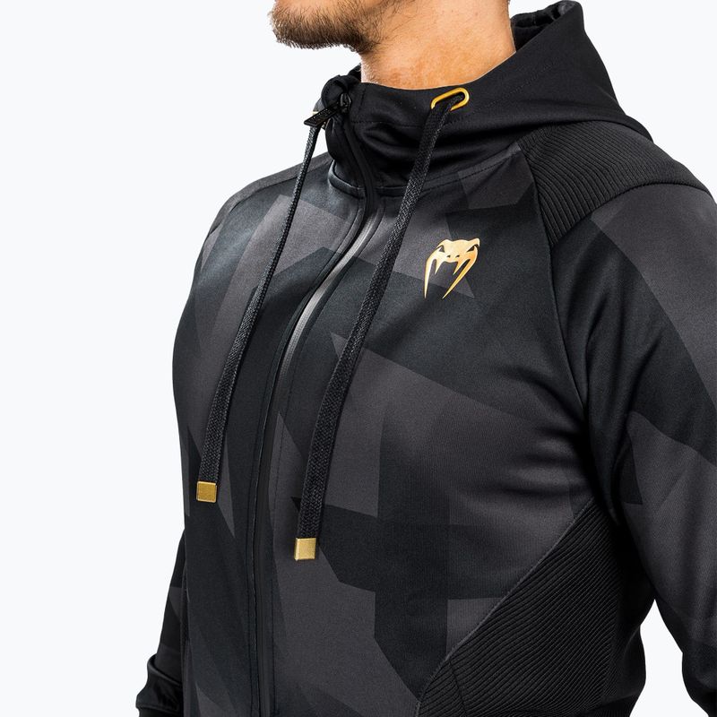 Felpa Venum Razor da uomo con cappuccio nero/oro 5