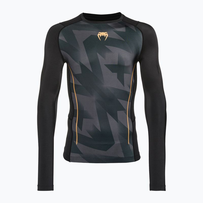 Venum Razor Rashguard da uomo a maniche lunghe nero/oro 7