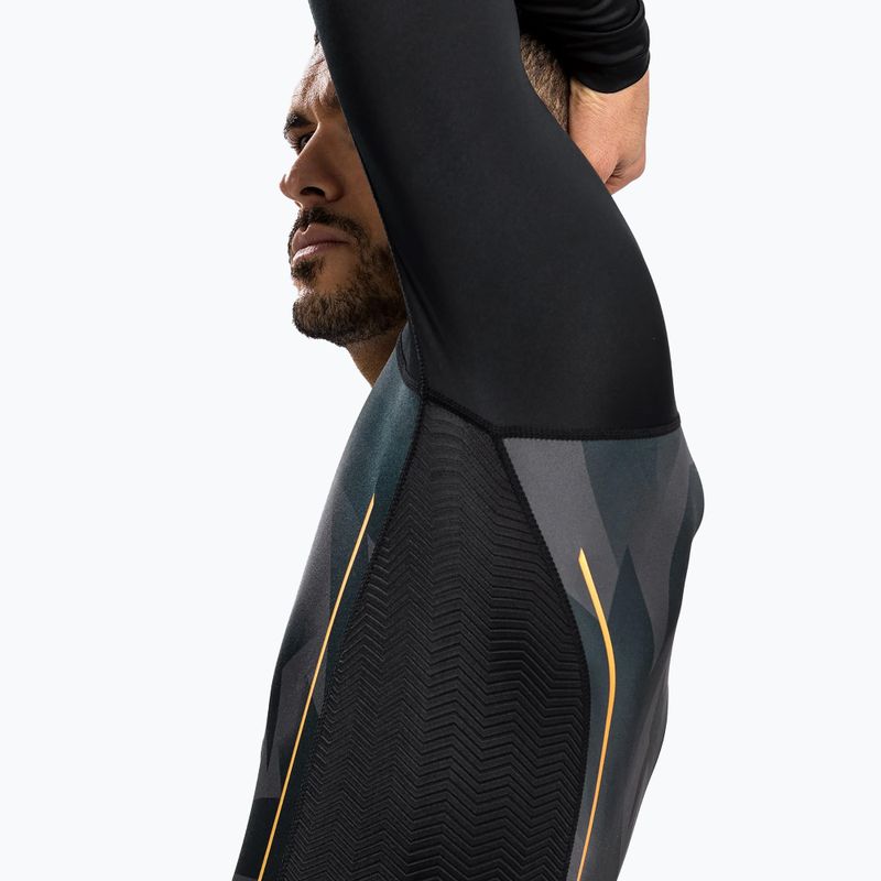 Venum Razor Rashguard da uomo a maniche lunghe nero/oro 6