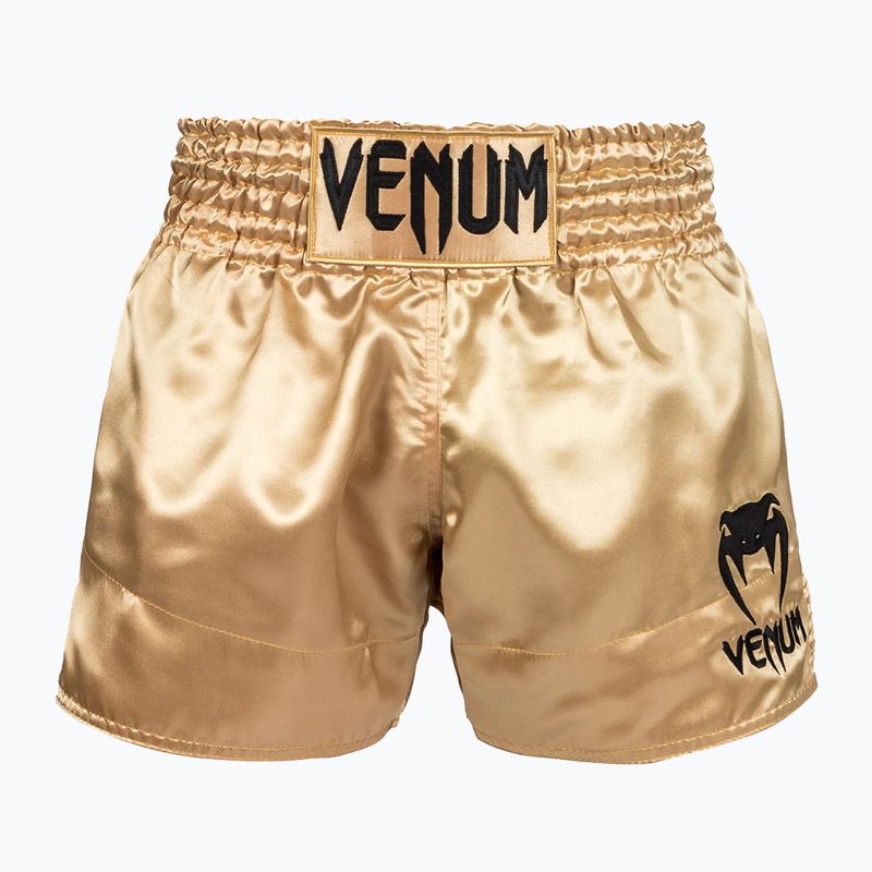 Pantaloncini Venum Classic Muay Thai uomo nero e oro 03813-449