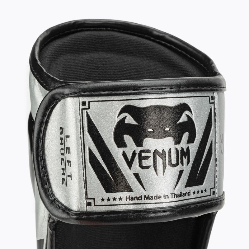 Protezioni per tibia Venum Elite Standup nero/argento 3