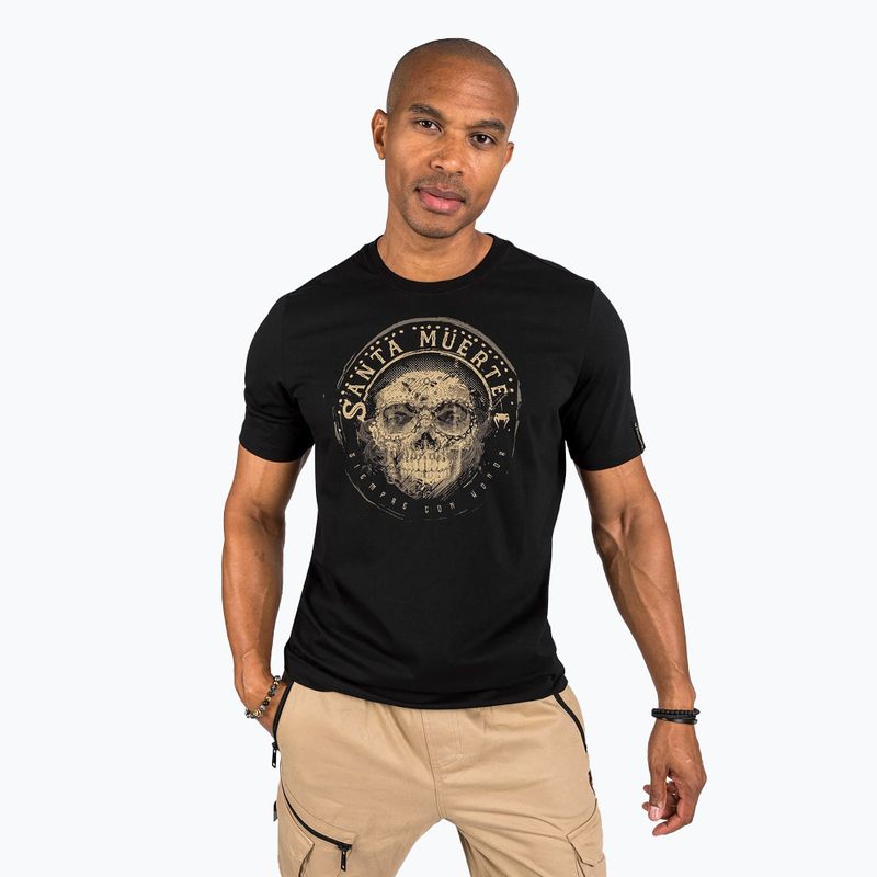 Maglietta Venum Santa Muerte Dark Side da uomo nero/marrone 5