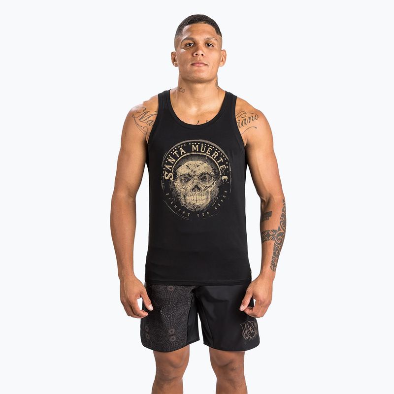 Canotta Venum Santa Muerte Dark Side nero/marrone da uomo 4