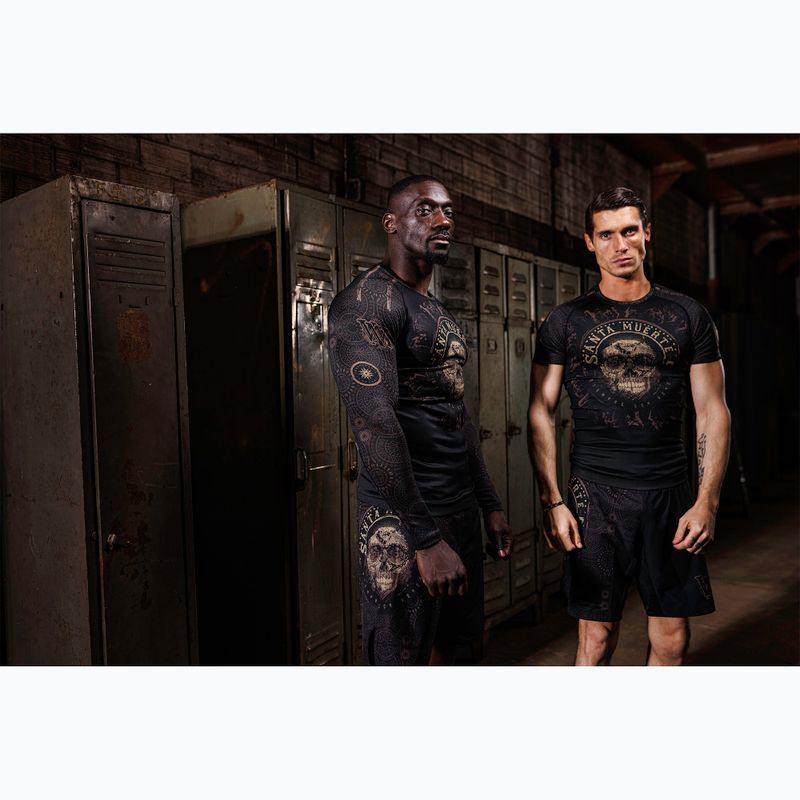 Venum Santa Muerte Dark Side - costume da bagno a maniche lunghe da uomo nero/marrone 7