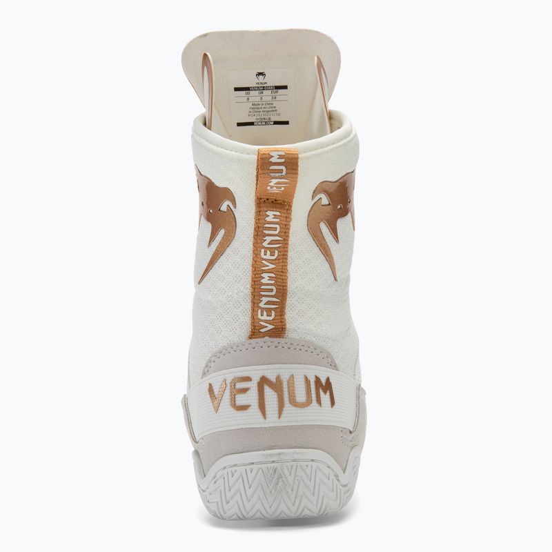 Stivali da boxe Venum Elite bianco/oro 6