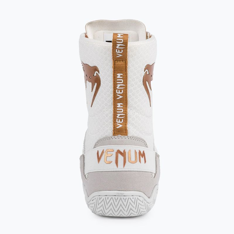 Stivali da boxe Venum Elite bianco/oro 13