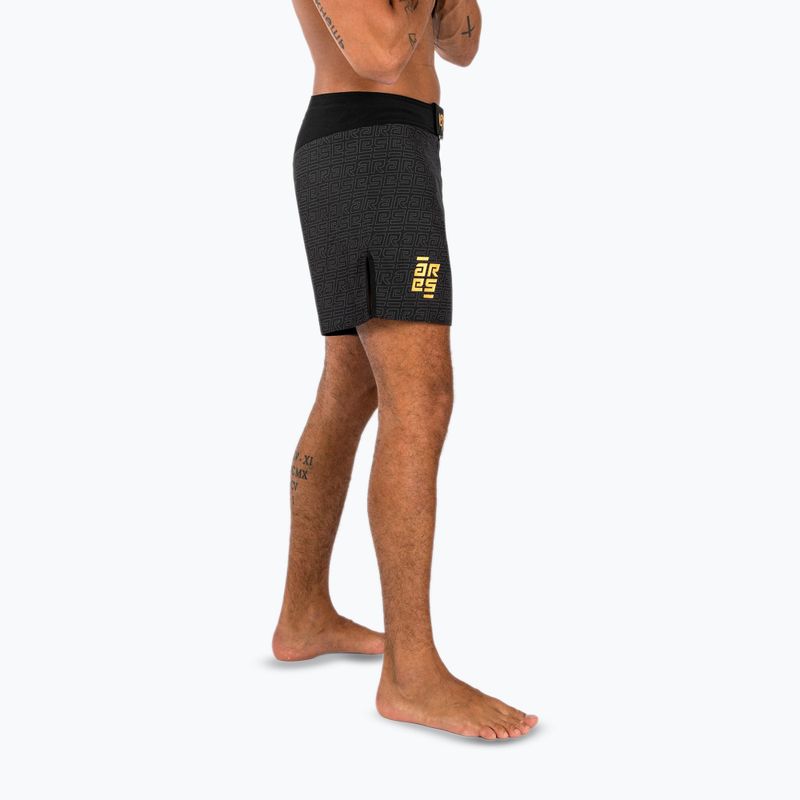 Pantaloncini da allenamento Venum X Ares 2.0 da uomo nero/oro 4