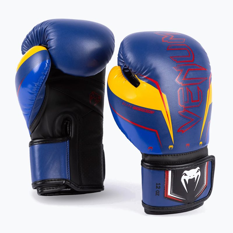 Guantoni da boxe Venum Elite Evo blu/giallo da uomo 3