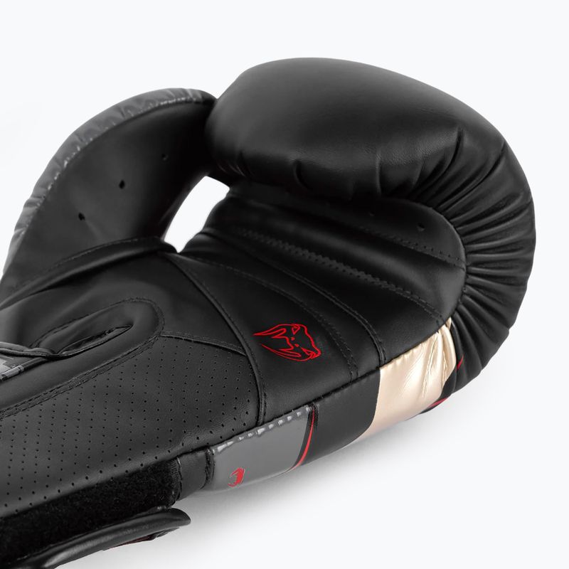 Guantoni da boxe Venum Elite Evo nero/oro 6