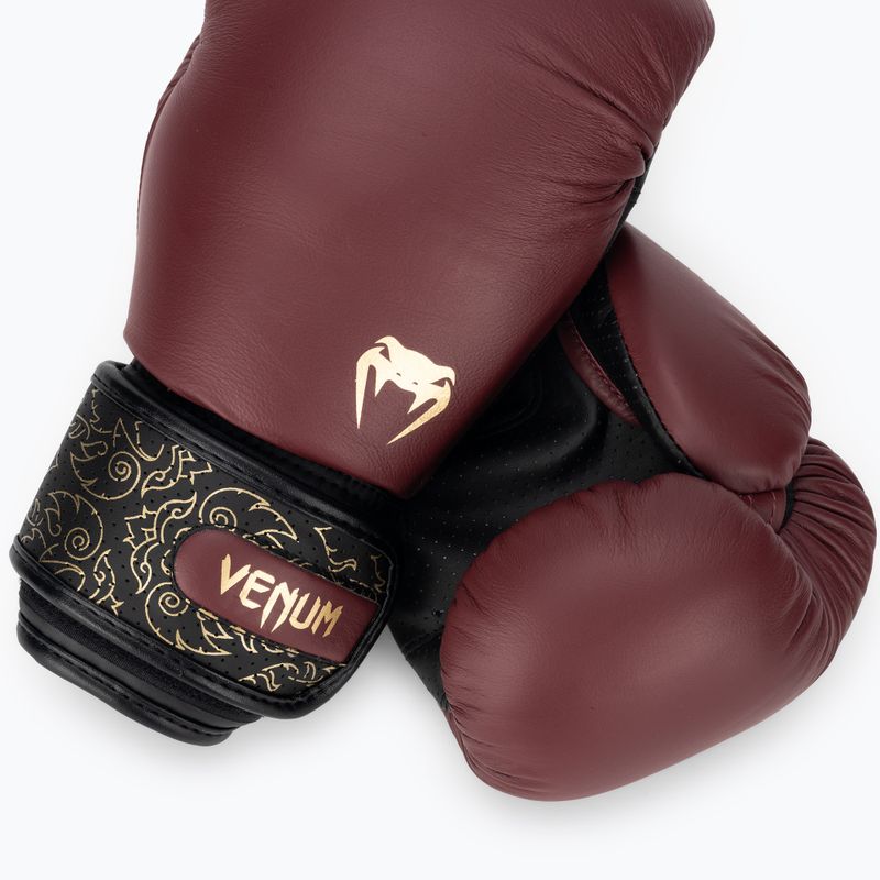 Guanti da boxe Venum Power 2.0 bordeaux/nero 4