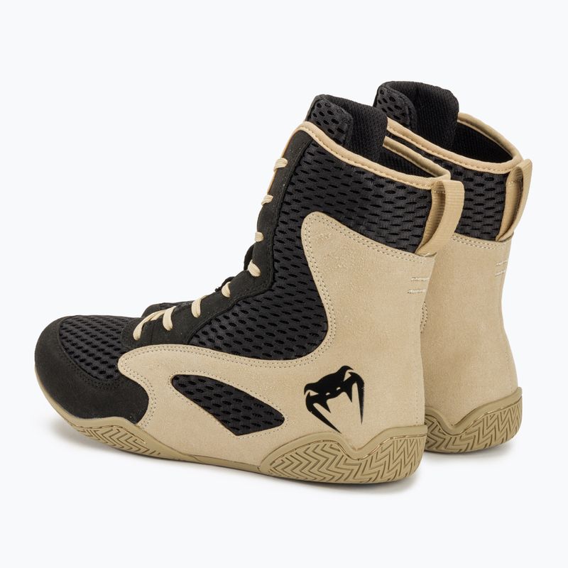 Stivali da boxe Venum Contender nero/sabbia 3