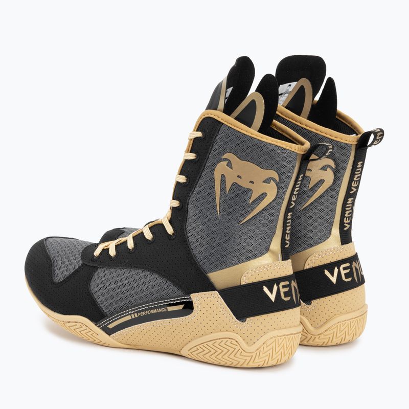 Stivali da boxe Venum Elite nero/beige 3