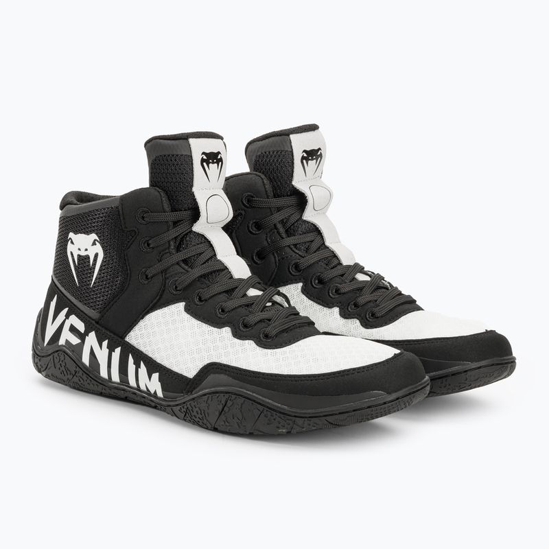 Venum Elite Wrestling stivali da boxe nero/bianco 4