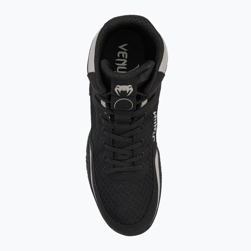 Stivali da boxe Venum Elite Wrestling nero/sabbia 4