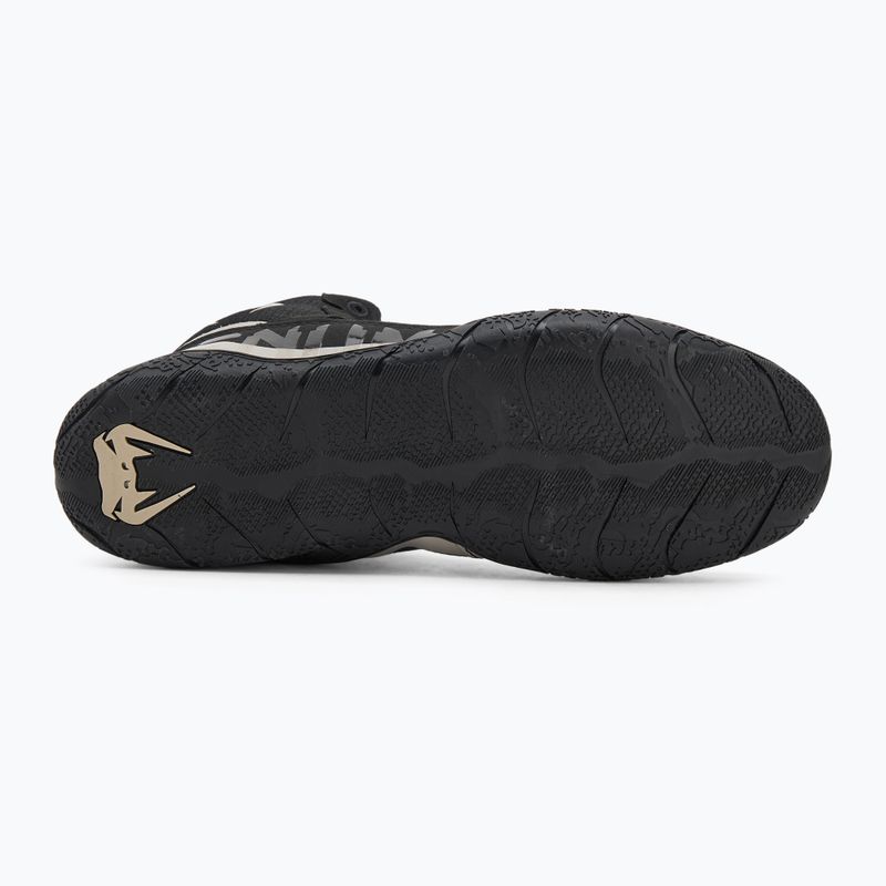Stivali da boxe Venum Elite Wrestling nero/sabbia 5