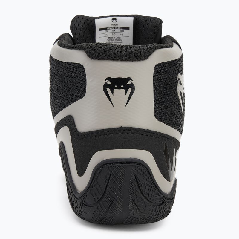 Stivali da boxe Venum Elite Wrestling nero/sabbia 6
