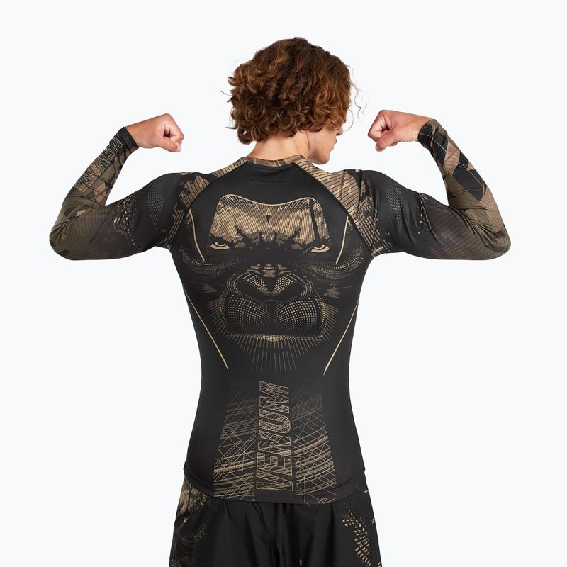 Venum Gorilla Jungle Rashguard da uomo sabbia/nero 3