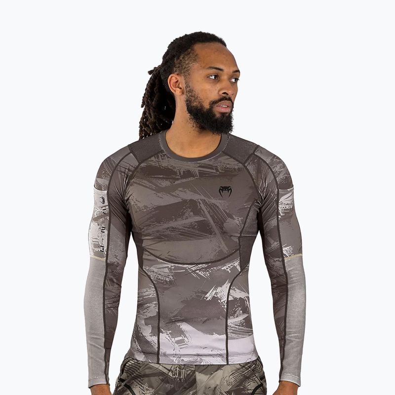 Venum Electron 3.0 Rashguard sand Longsleeve da uomo