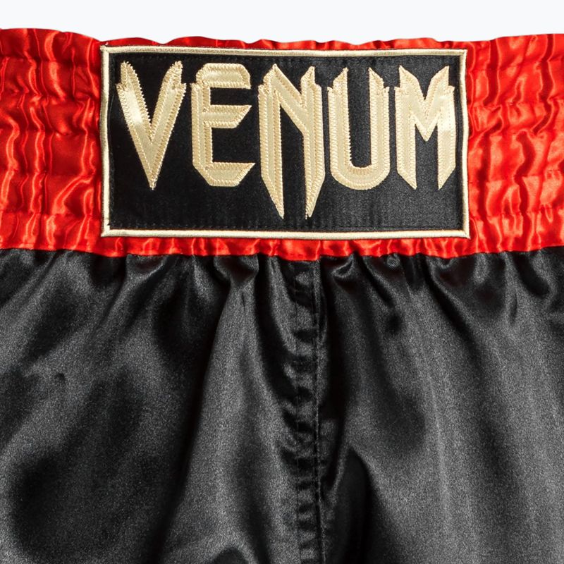 Pantaloncini da allenamento da uomo Venum Classic Muay Thai red/black/gold 4
