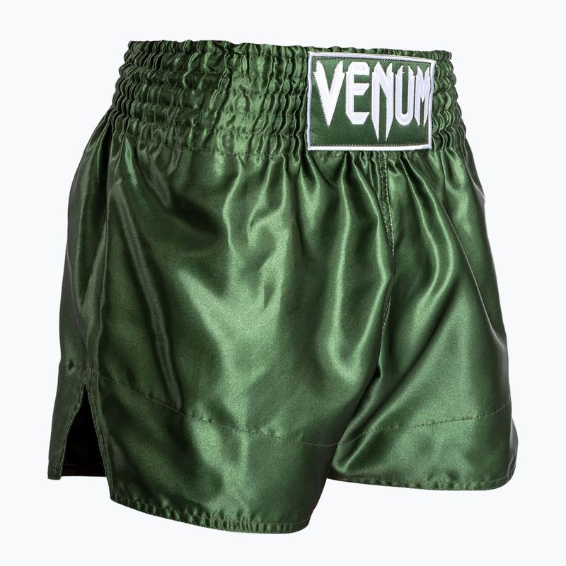 Pantaloncini da allenamento uomo Venum Classic Muay Thai khaki/white 4