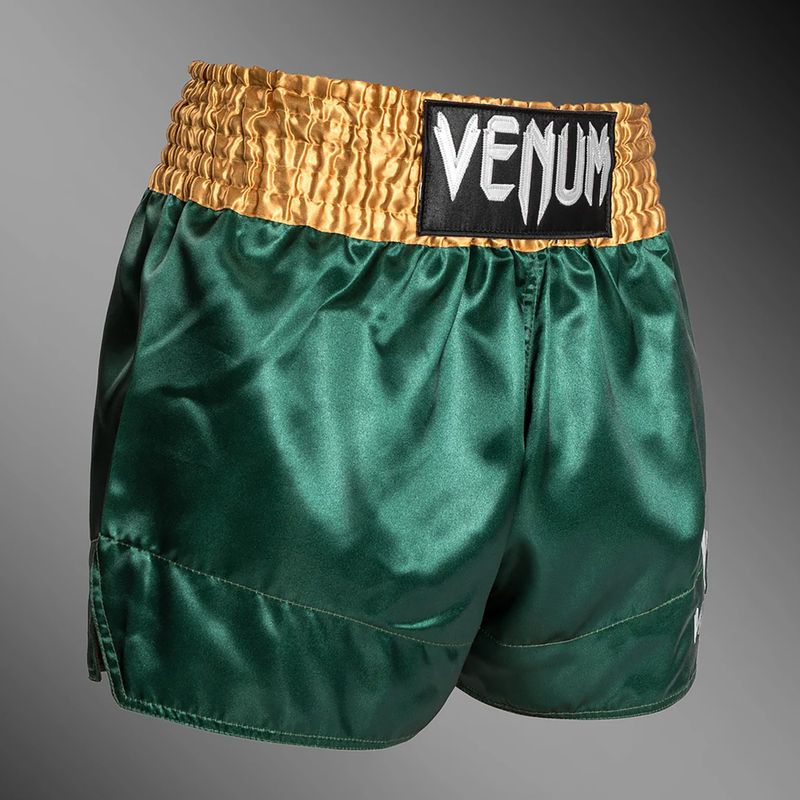 Pantaloncini da allenamento uomo Venum Classic Muay Thai verde/oro/bianco 4