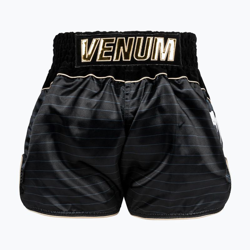 Pantaloncini da allenamento Venum Attack Muay Thai nero/grigio 2